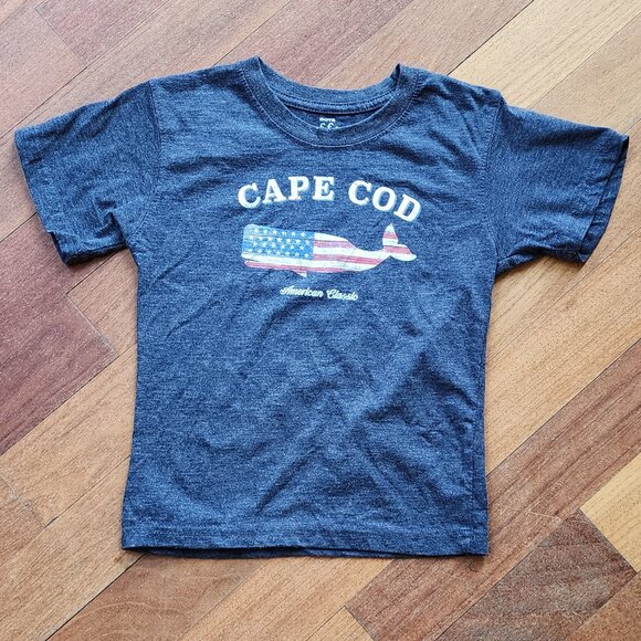 NWOT Cuffy's Blue/Gray American Whale "Cape Cod" Toddler T-Shirt Size 3T - Picture 3 of 8
